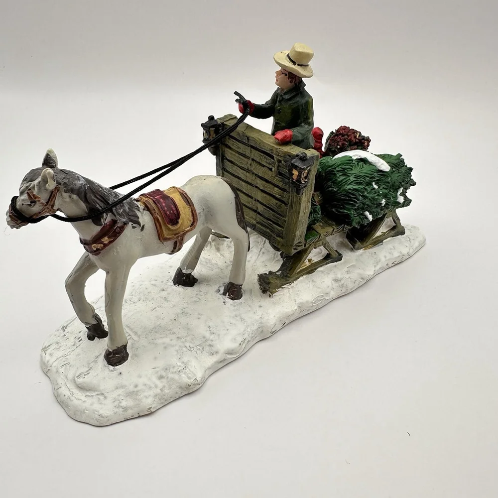 Home Accents Holiday Canterbury Lane Horse-Drawn Sleigh - Picture 4 of 8
